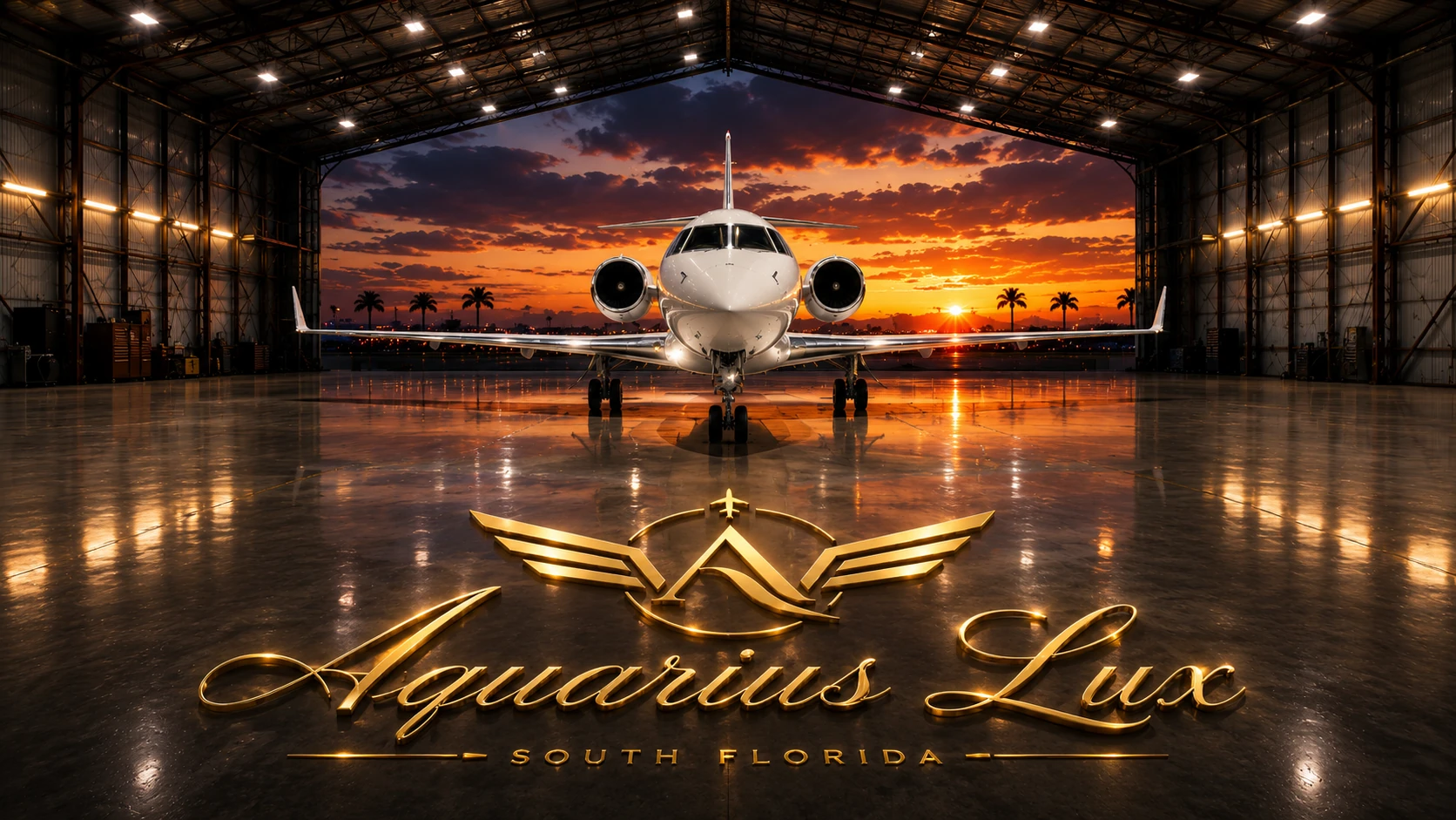 Aquarius Lux aircraft hangar cleaning and aviation facility care in South Florida